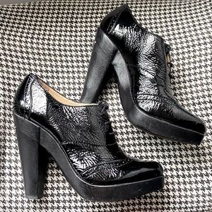 Michael Kors Oxford Patent Leather Platforms